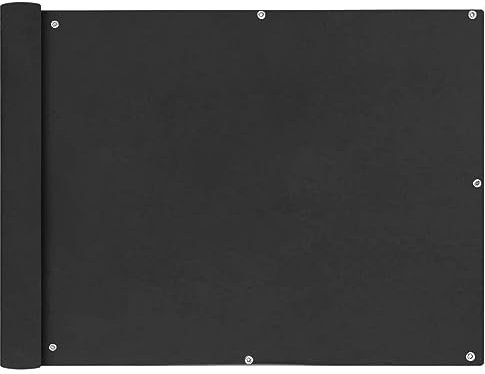 Rantry Brise-vue pour balcon, terrasse, cour - En tissu Oxford - Imperméable et anti-UV - 90 x 400 cm - Anthracite