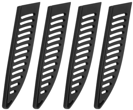 QUARKZMAN 4 Stück Messerschutz, 5 Klingenschütze für UniversalmesserKlingenschutz für messer Messerkoffer Universelle Messerabdeckungen Messerscheide für die Küche