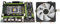 Marran 1 Pcs X79 Desktop PC Motherboard LGA 2011 Dual Channel & 1 Pcs CPU Cooler LGA/2011/115X/775 3 Pin PC Cooling Radiator