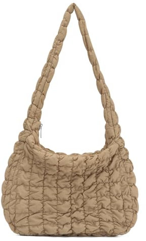 LHHMZ Gesteppte Tragetasche Puffer Umhängetasche Große gesteppte Tragetasche Leichte Hobo-Tasche mit gesteppter Polsterung