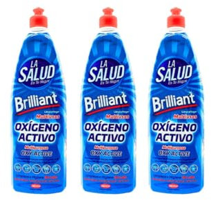 LA SALUD Limpiahogar Multiusos Oxigeno Activo 1L PACK DE 3 UND FORMATO AHORRO 3unidades