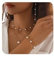 Gkaopi 3 Stück Perlen Schmuckset für Damen Perlen Ohrringe Halskette Armband Lange QuastenOhrringe Set Hochzeit Schmuckset Prom Kostüm Schmuck Set Braut Hochzeit Party