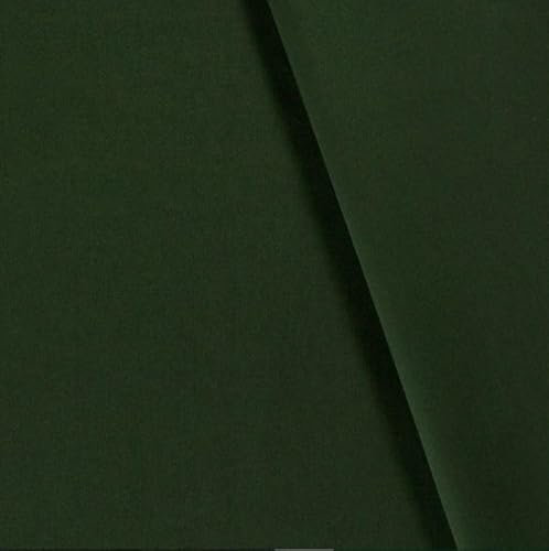 Canvas Stoff Meterware - stabile Baumwolle Uni, reißfester Taschenstoff - schwerer Baumwollstoff - Trachtenstoff - Panama *Ab 50cm, Farbe: 028 tanne