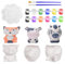 EliphonTowne Paint Your Own Ceramic Succulent Planter Pots - 6 Sets Cute Pottery Painting Kit, Pottery Kit for Adults, Plant Pot Sets for Kids, Potted Gifts for Kids/Teenagers/Adult