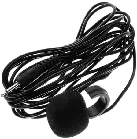 Toyvian 5m Mini-mikrofon Für Gitarre Und Violine Instrumentenmikrofon Mit Kondensator Tragbares Kleines Mikrofon Für Cello Und Gesang Over-The-Ear-Design Kabel