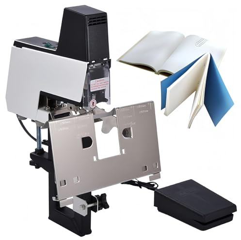 106 Electric Auto Rapid Stapler Binder 2-40 Sheets Heavy Duty Flat and Saddle Stitch Binding Machine, Dual-purpose Stapler with Pedal, Suitable for 23/6, 23/8, 66/6, 66/8 Staple (Single Head),220V