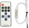 LITAELEK Mini 5A LED Fernbedinung Controller für DC 5V-24V LED Streifen, RF Dimmer Steuerung Drahtlose Controller für Einfarbige COB LED Strip, SMD 5050 3528 2835 5630 LED Stripe Band, usw.