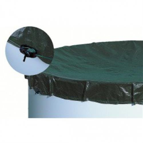 Abdeckplane für 600x320cm Acht-/Oval Pools und Schwimmbecken - 160 g/m² extra Winterschutz und Ganzjahresabdeckung