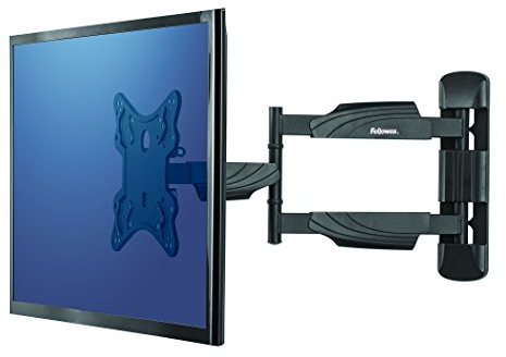 Fellowes Full Motion TV Wall Mount Arm - Wall Mount for 32-55 Inch TVs - Maximum Weight 35KG - Max VESA 400 x 400 - Black