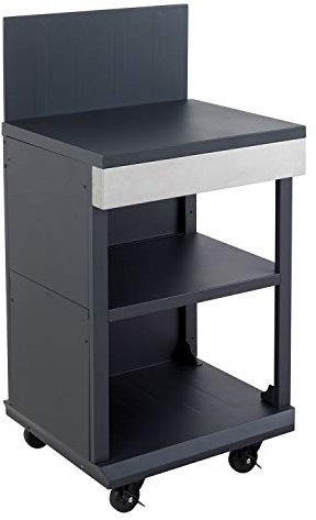 Cook'in garden DESSERTE FIDGI Barbecue, Noir/INOX, 58.5 x 50.0 x 114.0 cm
