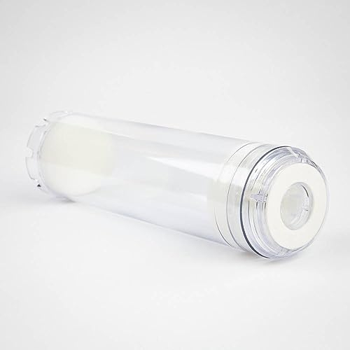 VYAIR 10 REFILLABLE TRANSPARENT WATER FILTER HOUSING (EMPTY) FOR DI RESIN AND CARBON MEDIA