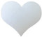 10er Pack - Magnetherzen für das Auto - Auto Schmuck für Hochzeit oder Valentinstag (Weiß matt) (Weiß Matt)