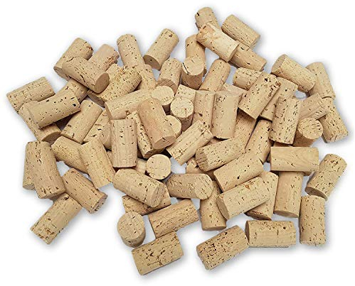 IBERIA Weinkorken 100 Stk Bastelkorken hell Karton 45x24mm Weinkorken zum Basteln und Deko -Flaschenkorken als Bastelzubehör und Hobby Bedarf