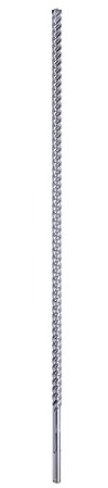 Bosch Accessories Forêt SDS Max-8X pour Perforateur, 90° Angle de Coupe, 22mm Diamètre, 800mm Longueur Utile 2608578634 Argent