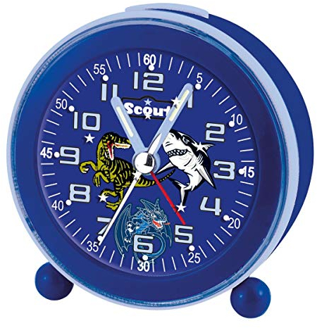 Scout Wecker Night Light 11 cm blue