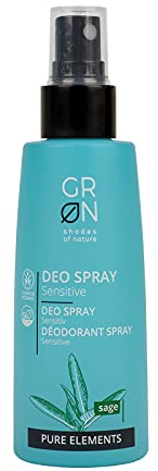 GRN - Shades of Nature GRN [GRÜN] Biokosmetik Deo Spray Sensitiv - Bio-Salbei - zuverlässiger Schutz - frisches Hautgefühl - ohne Aluminiumsalze - vegan - 75 ml
