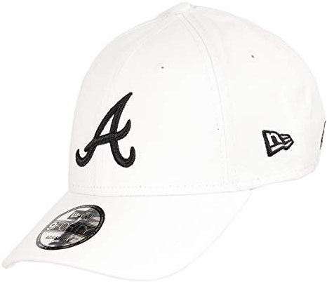 New Era Atlanta Braves MLB Rear Logo White/Black 9Forty Adjustable Cap - One-Size