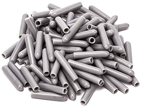 120 Stück Geschirrkorbkappen, Schutzkappen für Spülmaschinenkörbe, 3MM Innendurchmesser PVC Rack Abdeckung für Spülmaschine, Geschirrkorb (Graue)