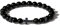 COAI Kristall Perlenrmband aus Echter Obsidian mit Kreuz Charm Edelsteinarmband für Damen Herren Größe M