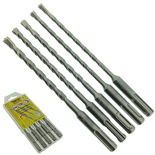 5 x SabreCut SDSAK4 5mm 5.5mm 6mm 6.5mm 7mm x 160mm PGM Approved SDS Plus Drill Bit Mix Kit for Stone Concrete Brick
