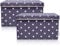 LIFENEY 2-Set Aufbewahrungsbox Kinder (37x25x21cm) I Aufbewahrungskorb für Kinderzimmer und Wohnbereich I Kinder Aufbewahrungskiste (Anthrazit Stern)