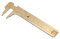 Schiebesattel Messschieber Messing Messgerät Messschieber Lineal Zollmesser MM/Zoll Doppelwaage Messwerkzeug(Double Scales 100mm)