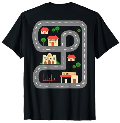 Autostraße Spielmatte Straße Auf Rücken Zum Spielen T-Shirt