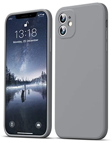 GOODVISH Ultra Slim Liquid Silicone Case Compatible with iPhone 11 6.1 inch | Upgraded Camera and Screen Protection | 360 ° Full Covered Shockproof Cover(New Grey)
