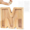 LEcylankEr Spardose Kinder Personalisierte A-Z Alphabet Sparbüchse Holz Spardose Dekoration Kreative groß Sparschwein als Geschenke für Geburtstag, Weihnachten und Thanksgiving (M)