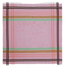 CODELLO PEANUTS SNOOPY WOVEN TUCH IN PINK