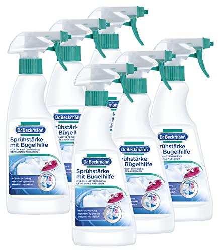 Dr. Beckmann Spray de almidón con ayuda para planchado, 6 x 500 ml