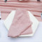 SYSUII Lot de 12 serviettes en lin - Rustiques - Réutilisables - Serviettes de table décoratives - Serviettes en coton et lin - Pour fête de mariage - Rose #