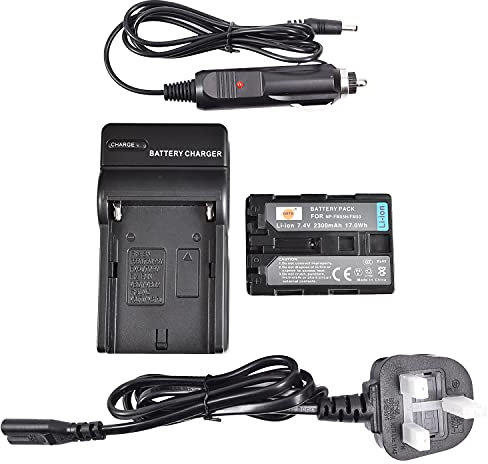 DSTE NP-FM50 Rechargeable Li-ion Battery + Charger DC01U Compatible for Sony NP-FM30, NP-FM50, NP-FM51, NP-QM50, NP-QM51, NP-FM55H