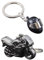 XOUDKE Porte-clés Casque de Moto personnalisé (Chromé), Porte-Clés de Voiture en Métal, Porte-Clés Créatif Pendentif, Petit Cadeau - Accessoire Moto