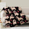 NuKuNsKf Mops-Decke Geschenke für Frauen Mutter Ehefrau Mädchen Jungen Geburtstag Weihnachten Valentinstag niedlicher Mops-Druck Dekoration Zuhause Schlafzimmer Wohnzimmer Couch Sofa Kinder