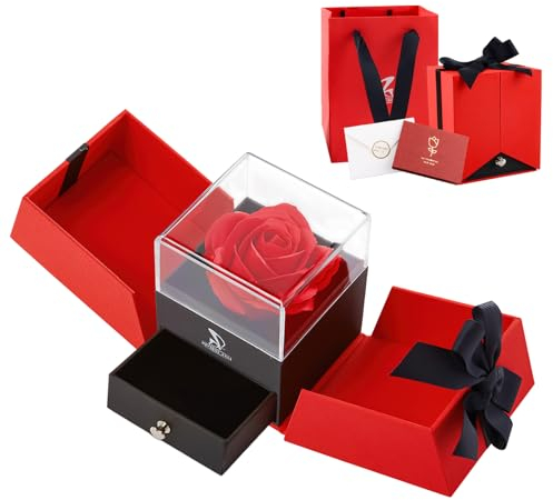 ACTOYS Cadeau Femme, Rose Eternelle, Coffret Rose Eternelle, Cadeau Saint Valentin Femme, Cadeau Anniversaire Femme, Cadeau pour Maman