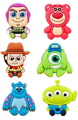 ISABELLA MOON 6PCS Toy Princess FRIDGE MAGNET Kids Memo Party Bag Fillers Board 3D Action Figures Gift Refrigerator sticker (TOY)