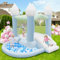 FBSPORT Hüpfburg Kinder mit Gebläse, Indoor & Outdoor Hüpfburgen mit Rutsche, Großer Ball Pit, Bounce House für Garten, Hochzeitsparty, Kindergeburtstag, Party, Geschenke