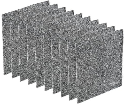 PATIKIL 120mm Filter Foam Sponges, 10 Pack Sponge Sheet Replacement Media Pad for Computer, Ventilator, Fan, Black