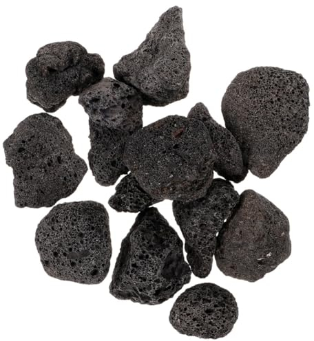 Parliky 1 Packung Schwarzes Vulkangestein Aquarium Vulkangestein Felsen Für Pflanzen Aquarium Dekoration Vulkanstein Ornament Dekorativer Stein Für Topfpflanzen Vulkangestein