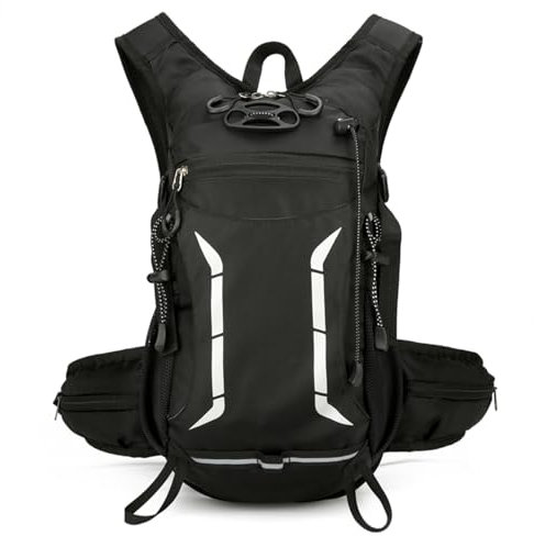 Wanderrucksack Herren Damen Rucksack Wasserdicht Trekkingrucksäcke Multifunktionale Outdoorrucksack Leicht Tagesrucksack Travel Daypack (Schwarz Rucksack Herren Damen)