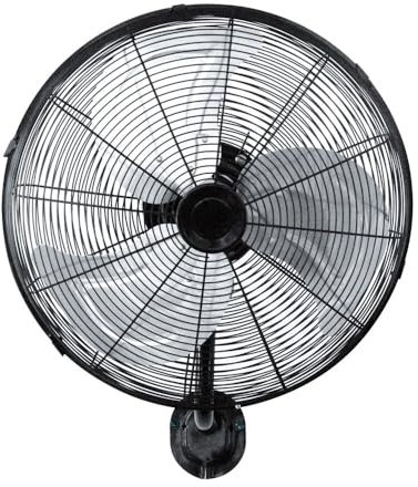 Ventilador de pared 90W | Ventilador de pared silencioso diseño industrial oscilante y orientable arrecife Ø45 cm medio