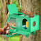 Eichhörnchen-Futterhaus, Eichhörnchen Snacker Feeder für hängende draußen Baum, im Freien Picknick Bank Fütterer Tisch, lustige Metall Haus-Boxen, stärker als Holzstruktur