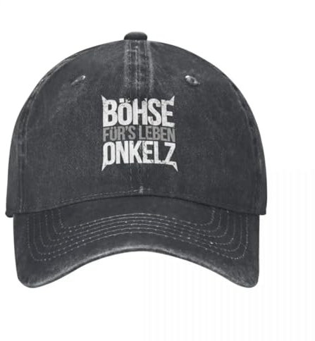 Cowboy-Baseballkappe Basecap Vintage Bohse Onkelz Rock Baseball Caps Unisex Distressed Washed Sonnenkappe Deutsche Musik Outdoor Aktivitäten Hüte Cap