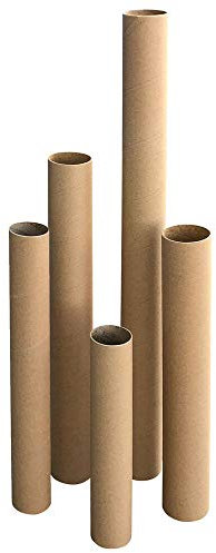 VEPATIM 3 Versandrohre Versandhülsen rund 63 x 640 mm braun ohne Deckel | Format A2 A1