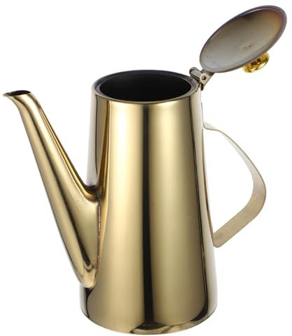 Gatuida Distributeur Huile Acier Inoxydable Avec Bec Verseur Récipient à Huile Pour Cuisine Élégant Et Pratique