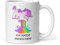 Witzige Einhorn Kaffee Tasse - Ich hasse Menschen Spruch - Lustige 330ml Tasse für Menschenhasser - Kotzendes Einhorn Design