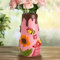 AmiCera Cute Colourful Bee Sunflower Vase, Decorative 20 cm High Vases for Flowers, Unique Funky Flower Vase for Home Decor, Eclectic Aesthetic Gardening Gifts, Pink