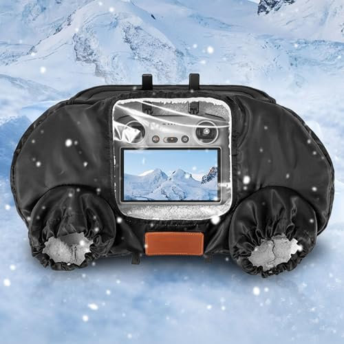 Fabater D'opérateur de Drone, Télécommande D'émetteur FPV, Coupe-Vent, Anti-buée, Housse de Protection pour émetteur, Gants Chauds Universels pour RC RC2 RC-N1 N2 N3 RC Pro FVP 2 3