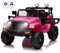 Véhicules électriques,Voitures électriques pour Enfants,Télécommande 2.4G, LumièRes LED, Bluetooth,2 Moteurs (Jeep - Rose)